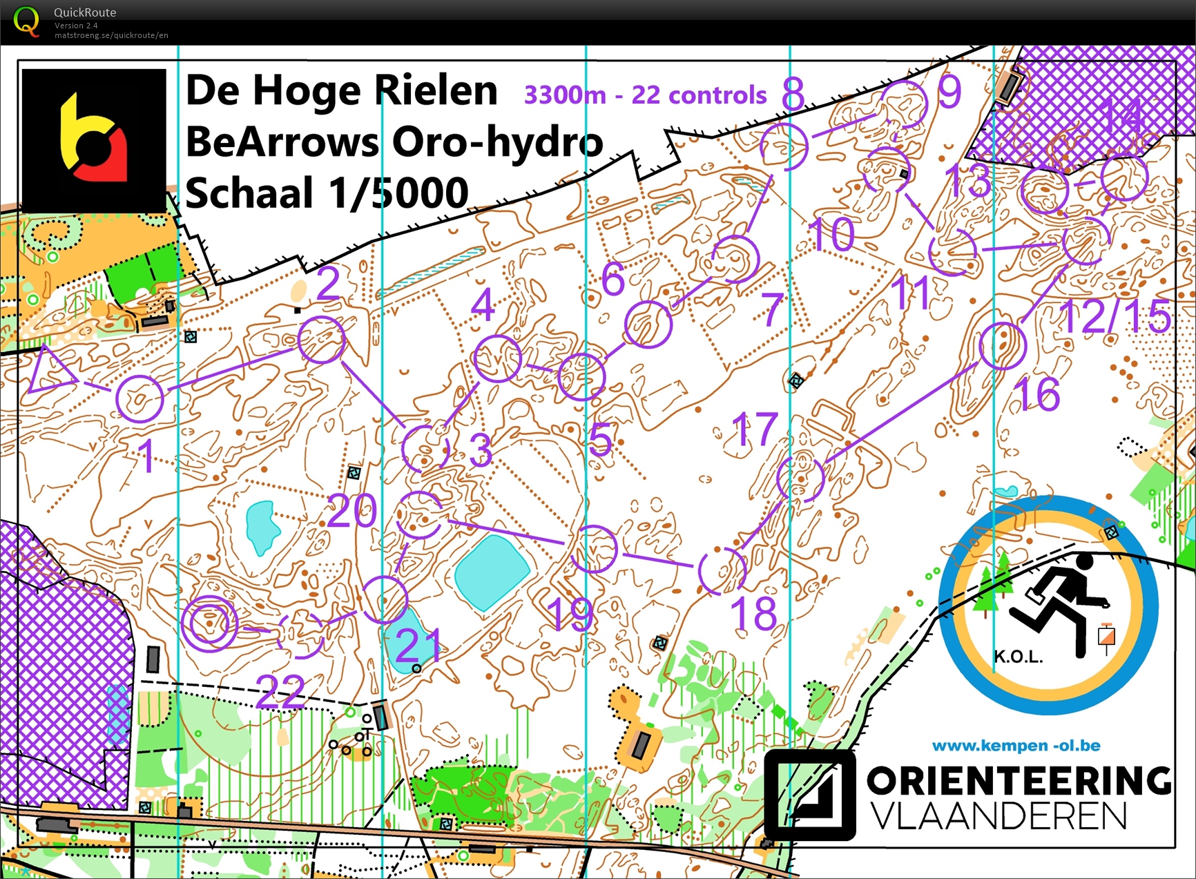 BeArrows Oro-hydro: Hoge Rielen (16/01/2022)