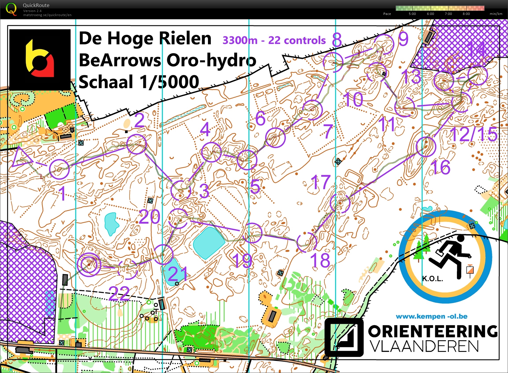 BeArrows Oro-hydro: Hoge Rielen (16/01/2022)