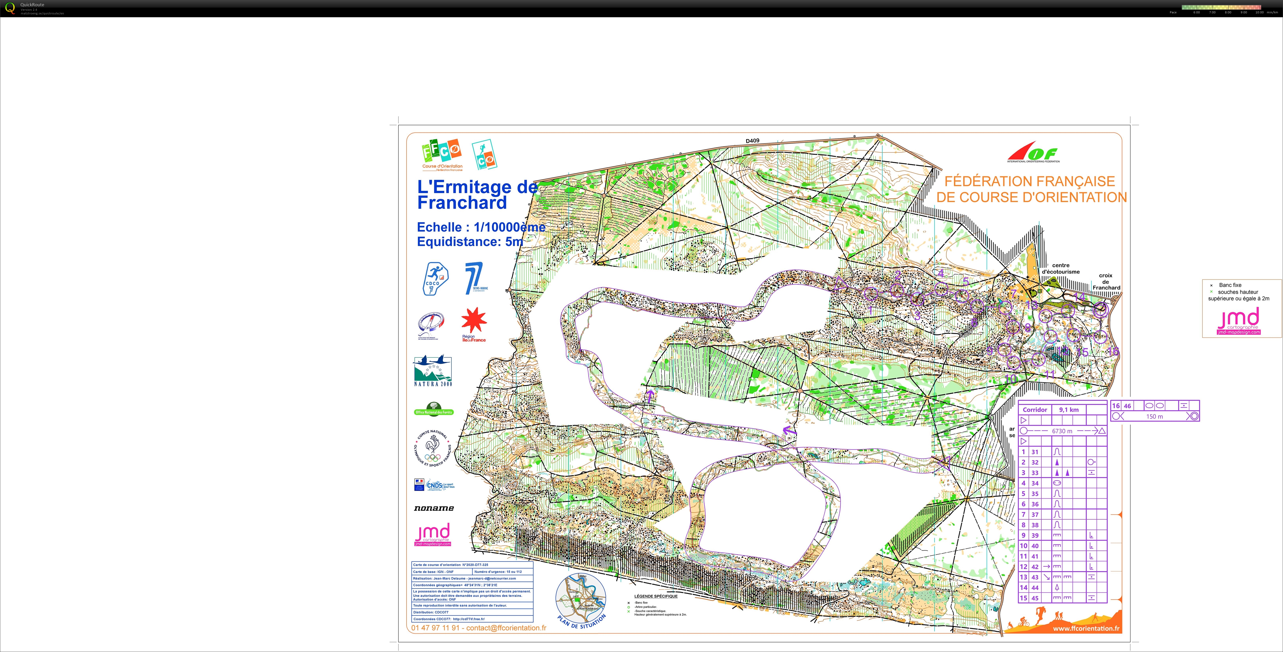 BeArrows camp Fontainebleau: Corridor + control picking (27/02/2022)