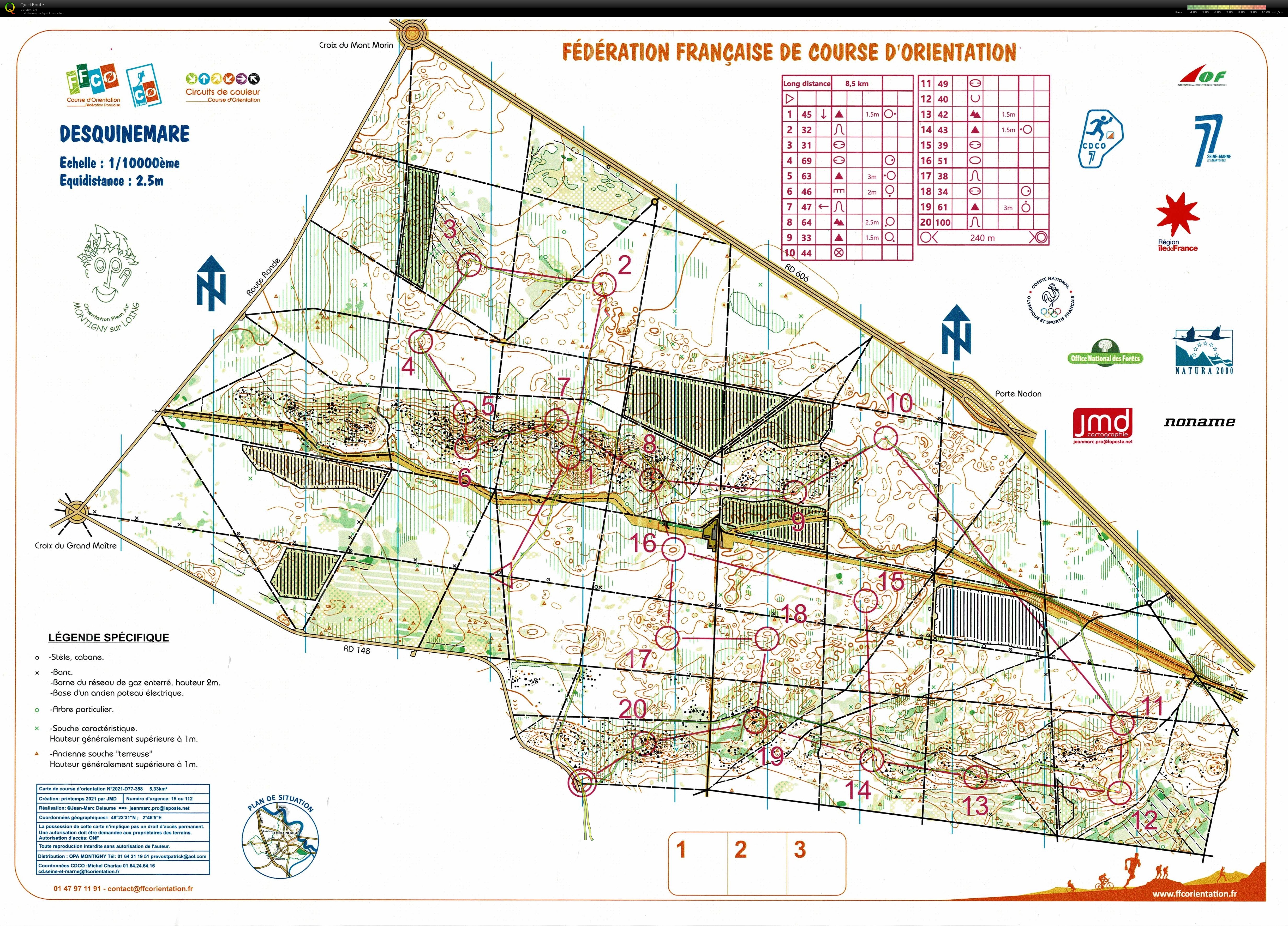 TC Fontainebleau #1: Route choices (26/02/2022)