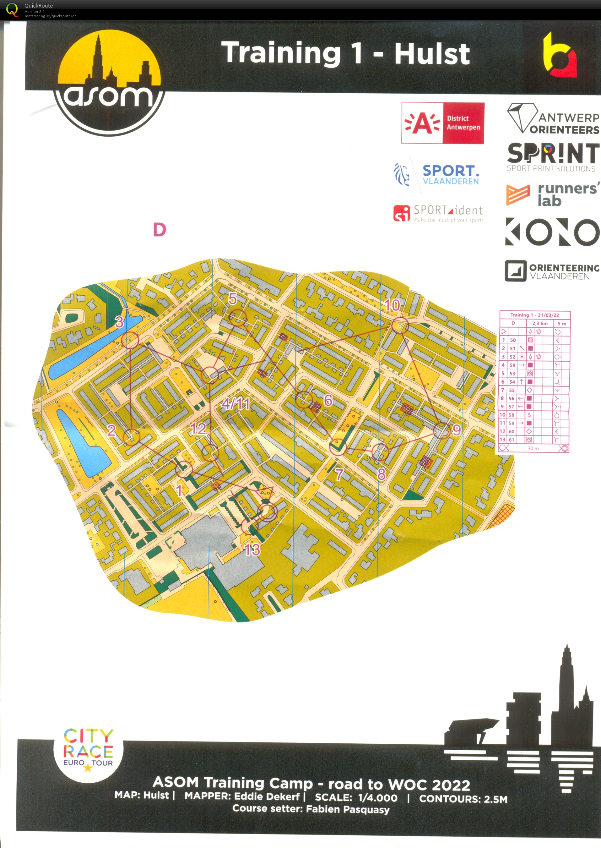 ASOM training 1: Loop D (31/03/2022)