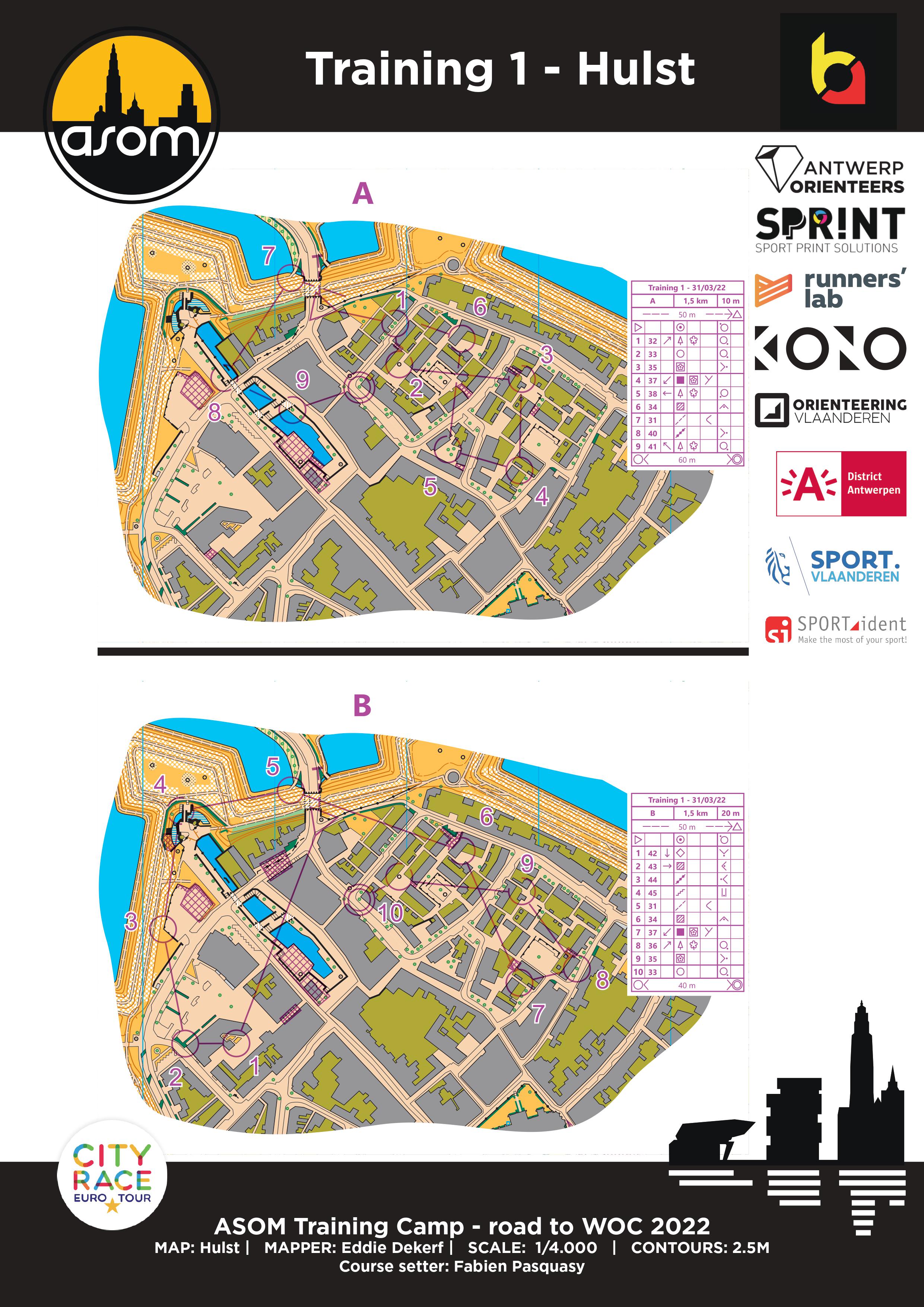 ASOM sprint camp E1 - loops A & B (31/03/2022)