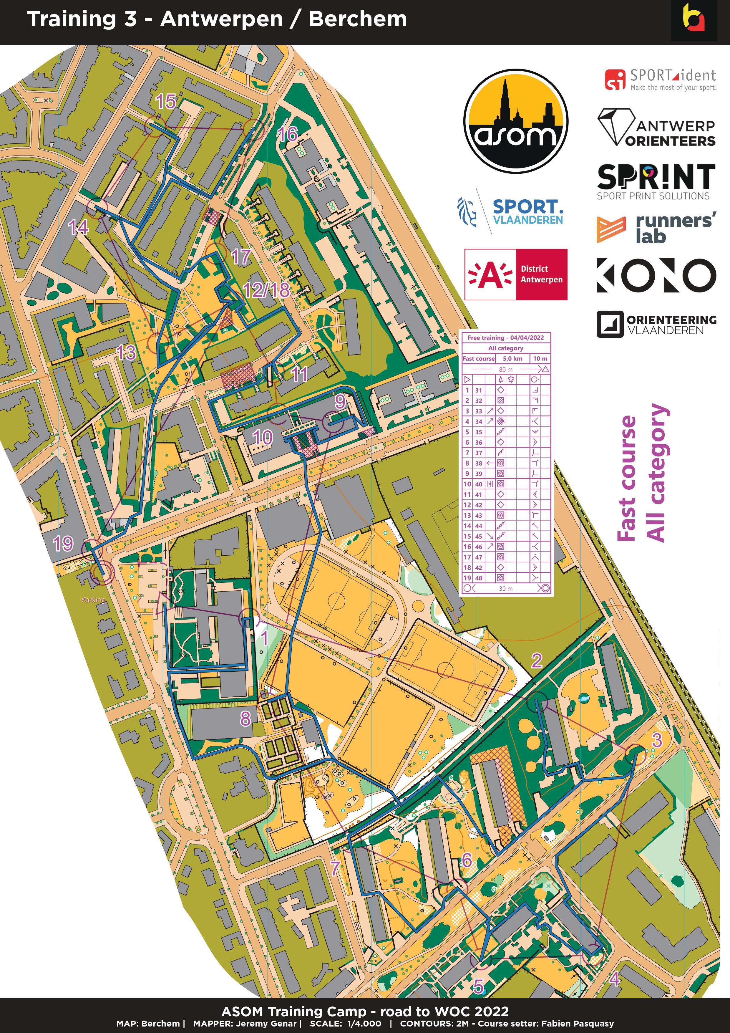 ASOM sprint camp E3 (04/04/2022)