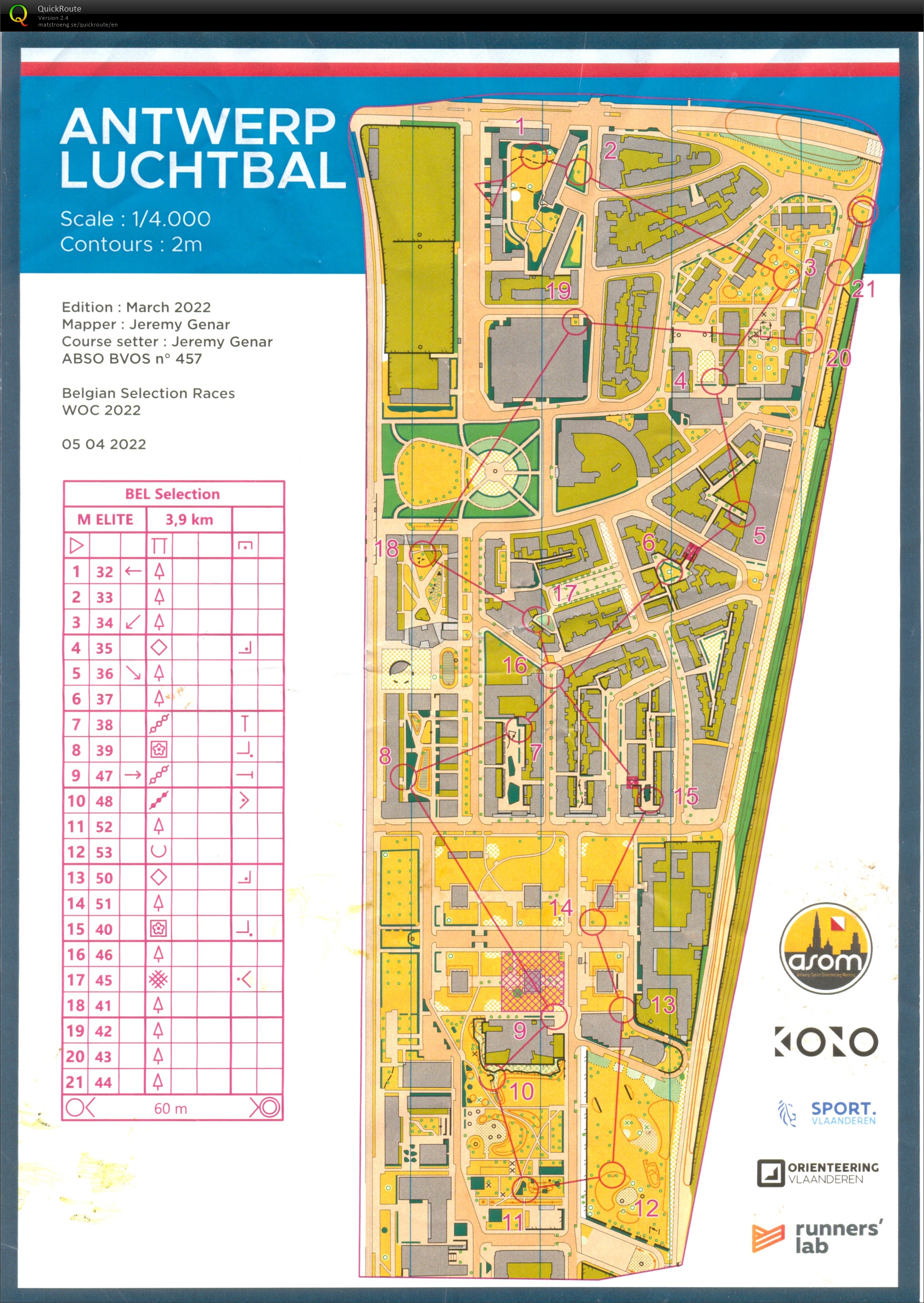 Belgian Sprint selection race 3: Luchtbal (05/04/2022)