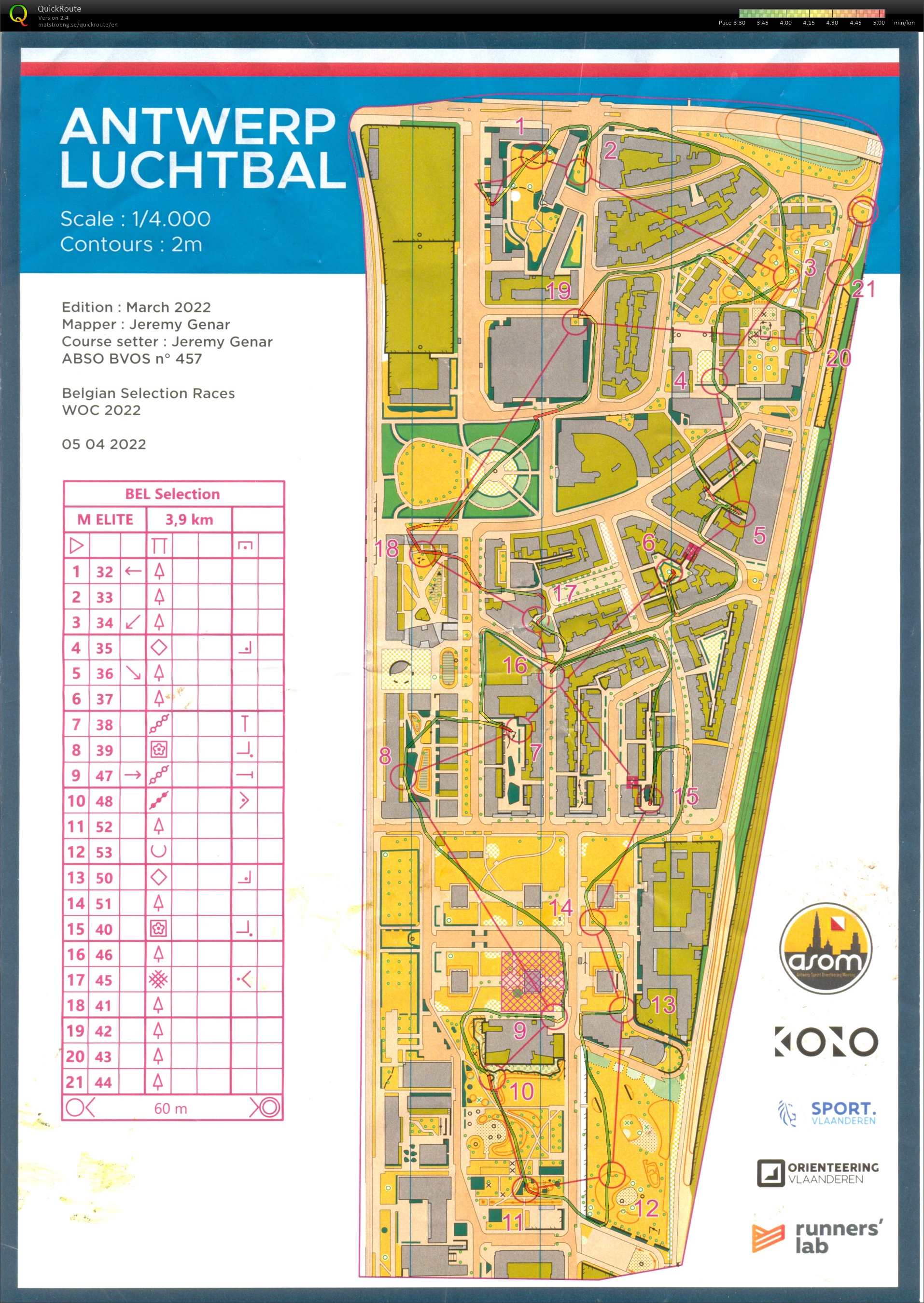 Belgian Sprint selection race 3: Luchtbal (05/04/2022)