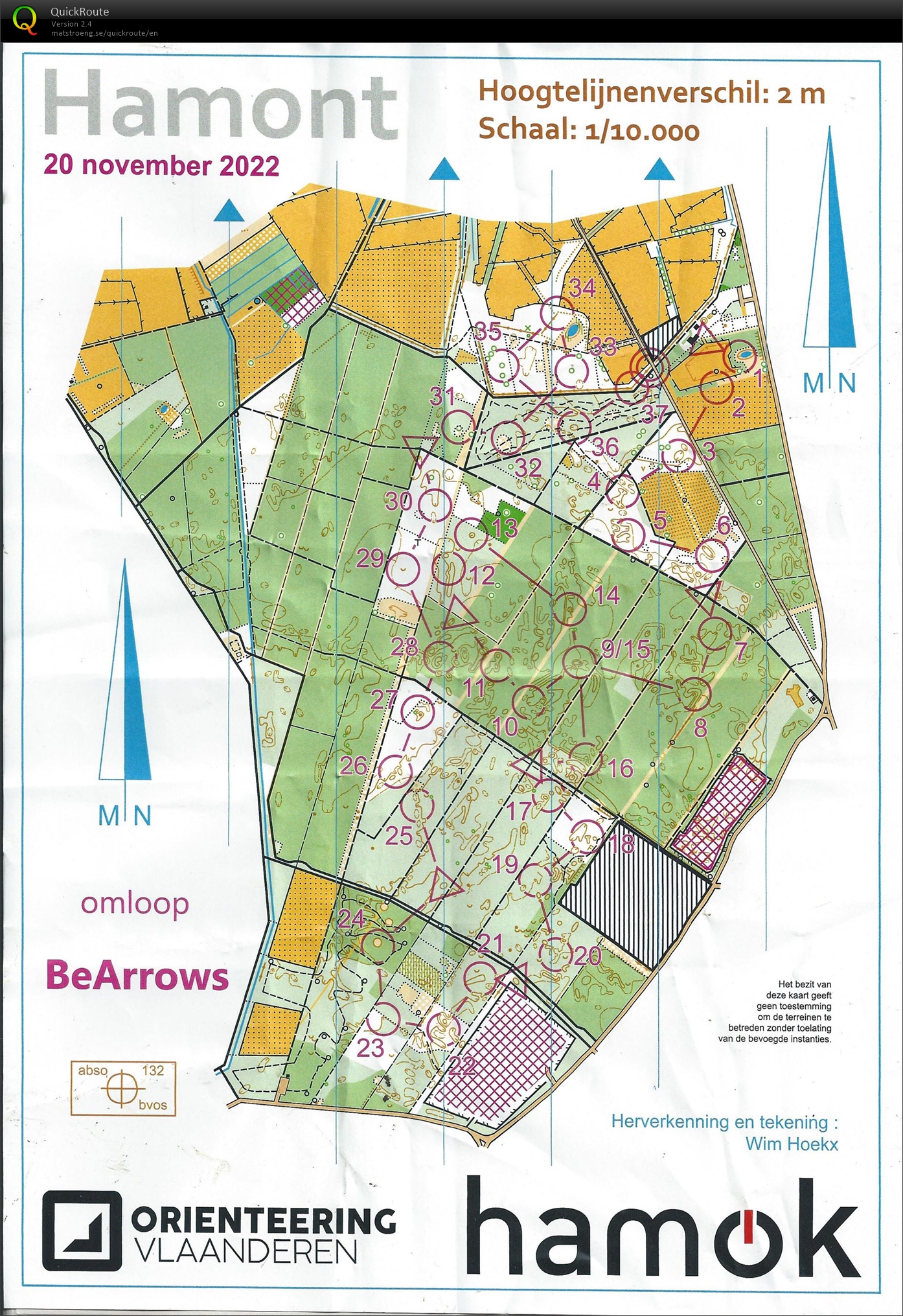 BeArrows Mass start intervals (20/11/2022)