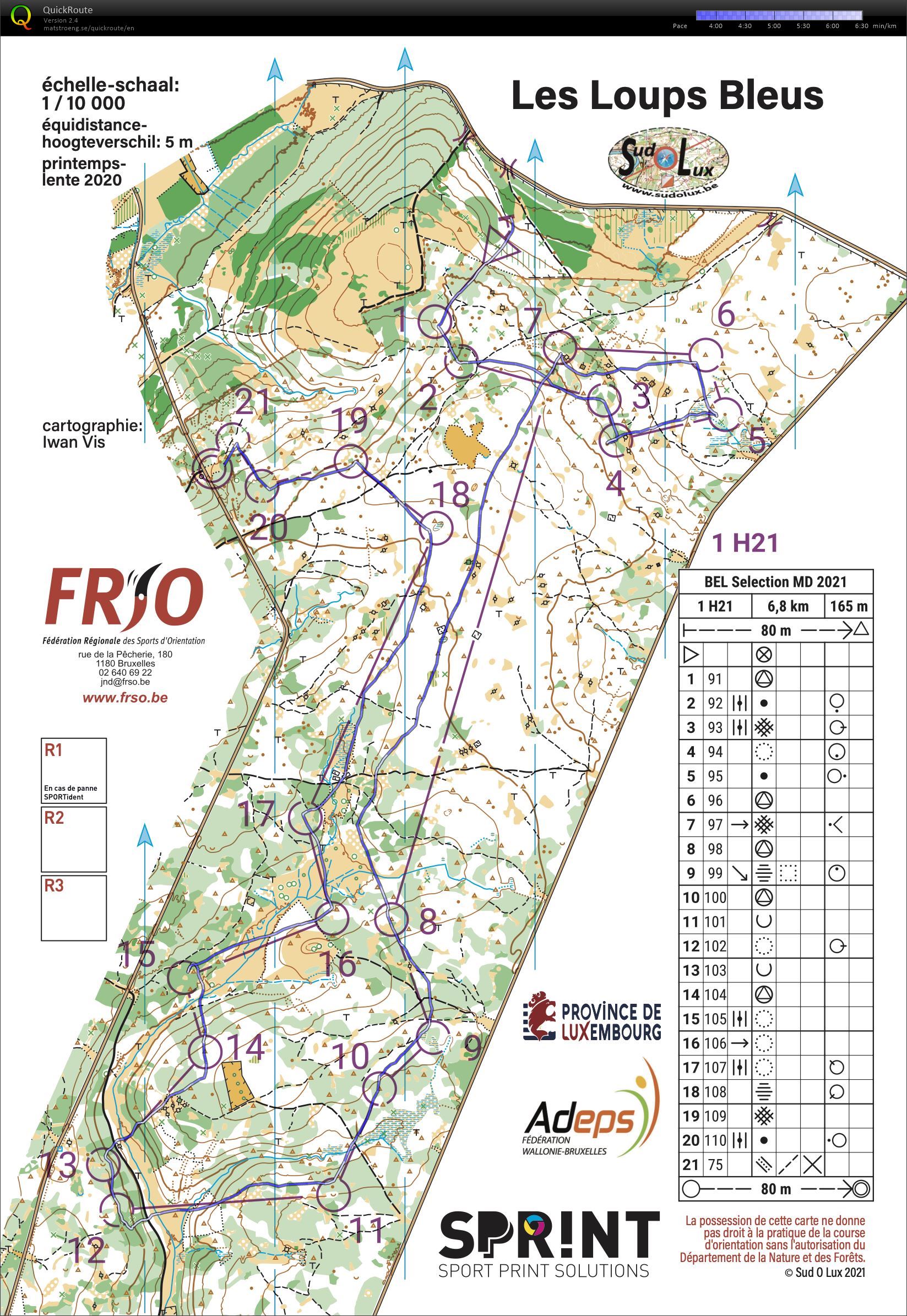 Selectie middle 21 (10/04/2021)