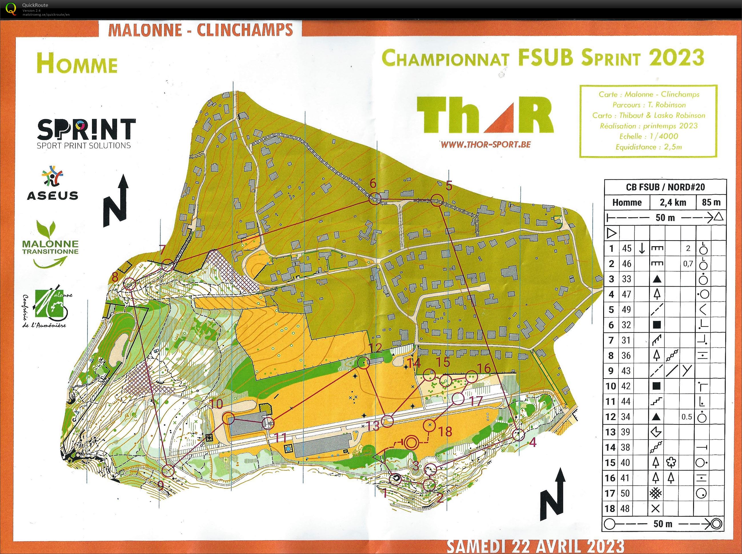 CB BUSF sprint (22/04/2023)