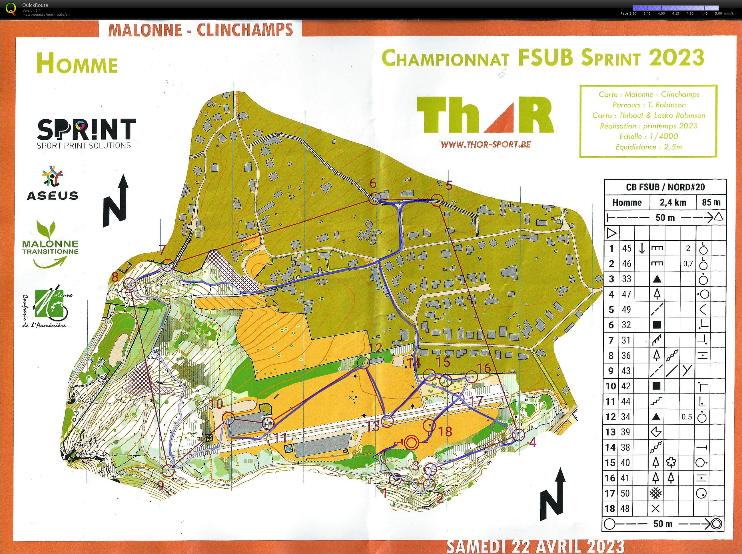 CB BUSF sprint (22/04/2023)