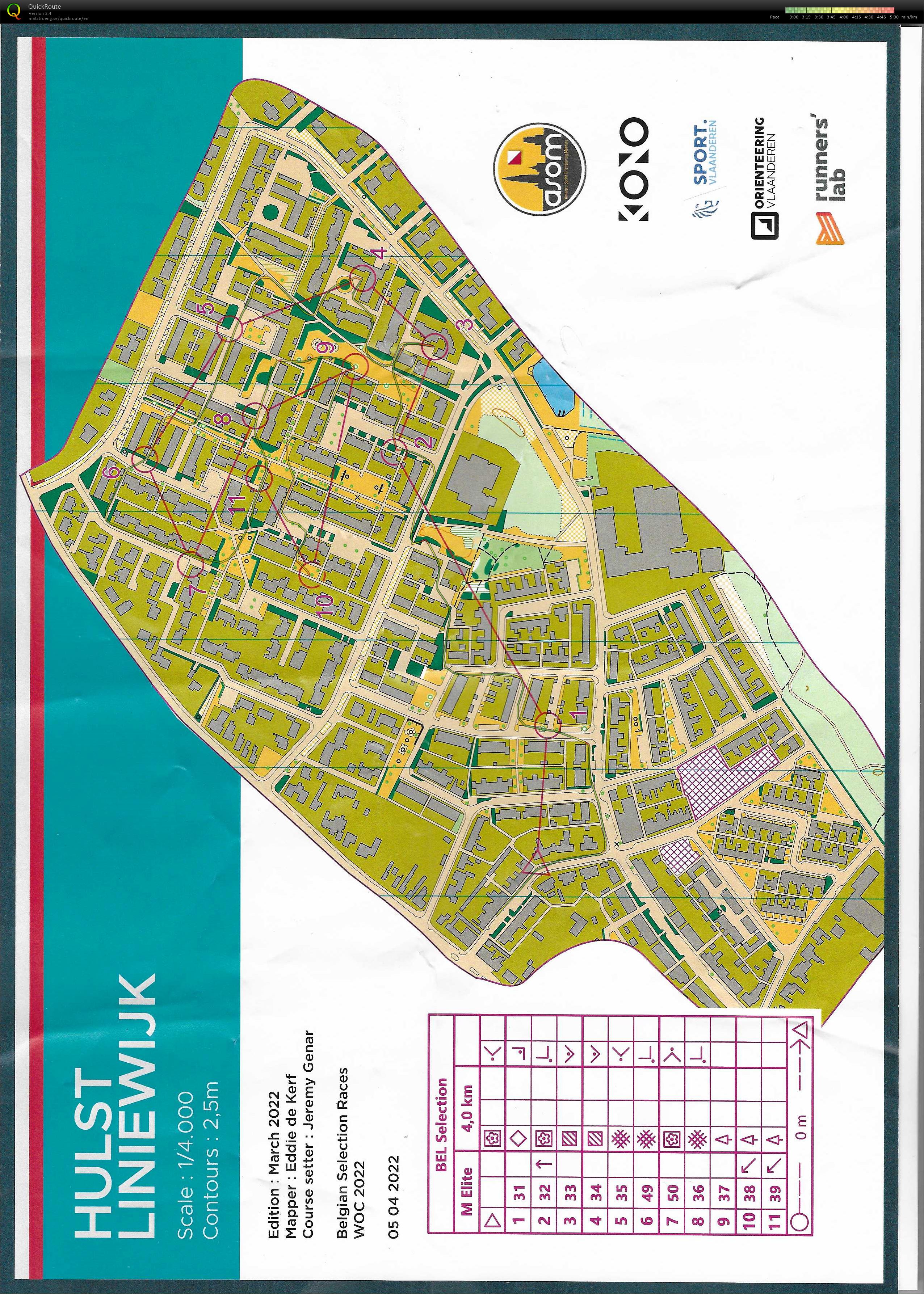 WOC Selectie 1 (a) (05/04/2022)