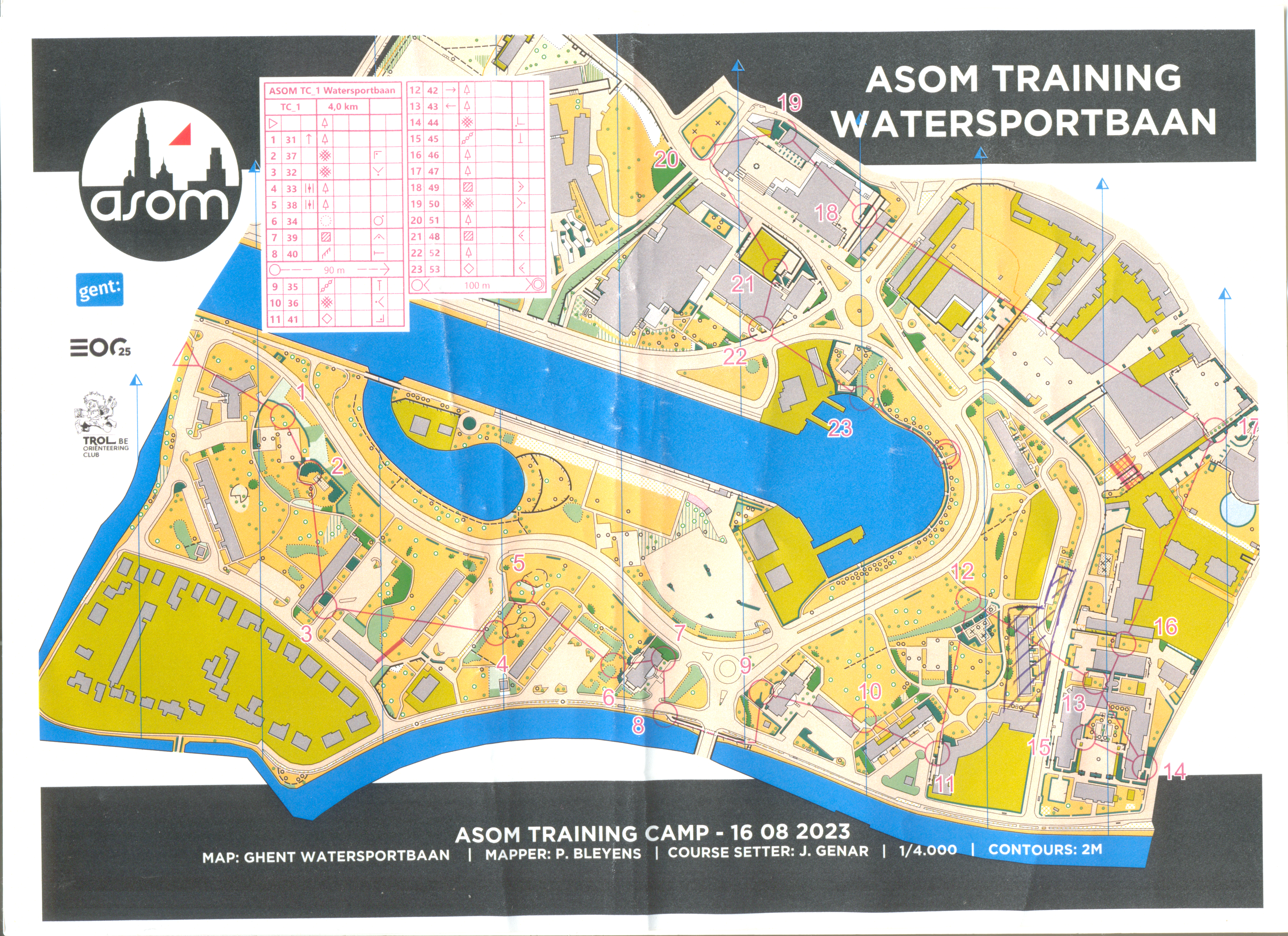 Sprint training Watersportbaan (16/08/2023)